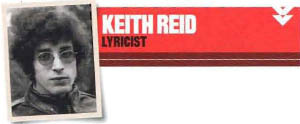 Keith Reid, lyricist