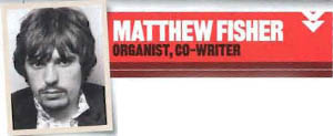 Matthew Fisher, organist, co-writer