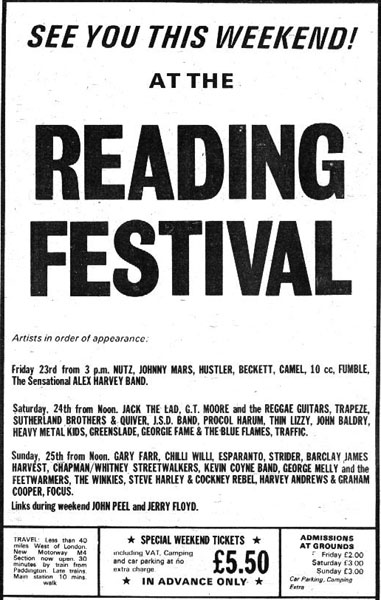 Reading Festival advert